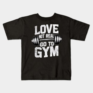 Funny Fitness Motivation Kids T-Shirt